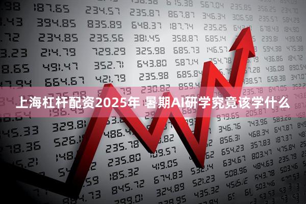 上海杠杆配资2025年 暑期AI研学究竟该学什么